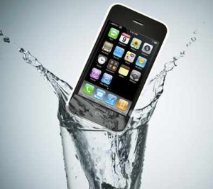 phone in water